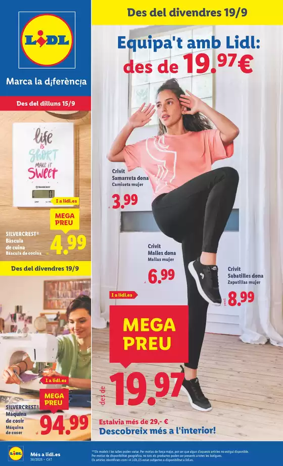 ¡Bazar Lidl! Ofertas válidas del 15/09 al 21/09