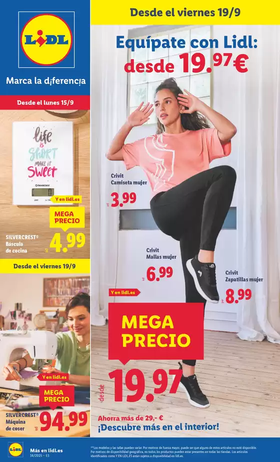 Catálogo Lidl en Alicante | ¡Bazar Lidl! Ofertas válidas del 15/09 al 21/09 | 2025-09-15T00:00:00.000Z - 2025-09-21T00:00:00.000Z
