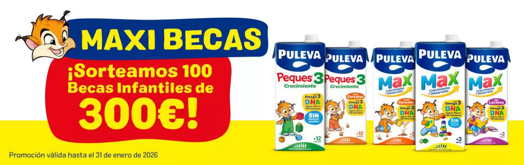 ¡Sorteamos 100 Becas Infantiles de 300€!