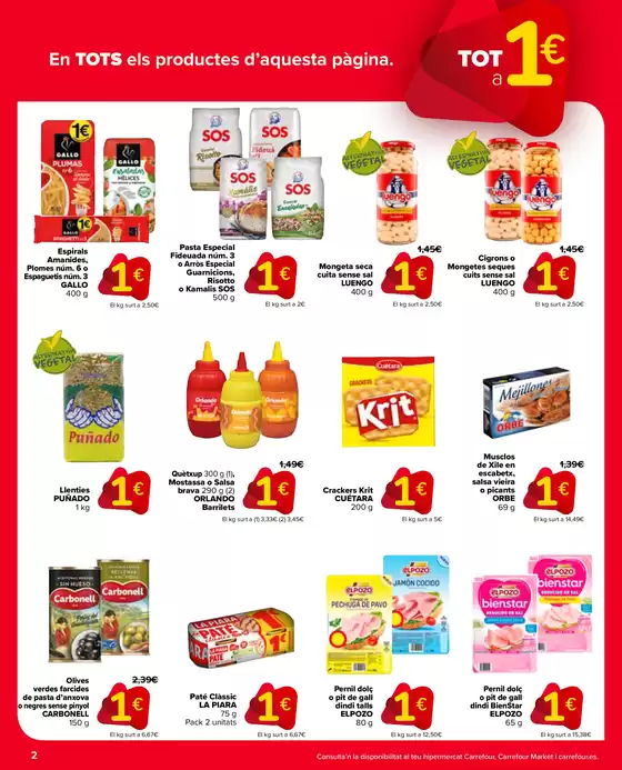 2a unitat -50% en més de 700productos