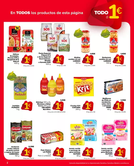 2ªunidad -50% En más de 700 productos