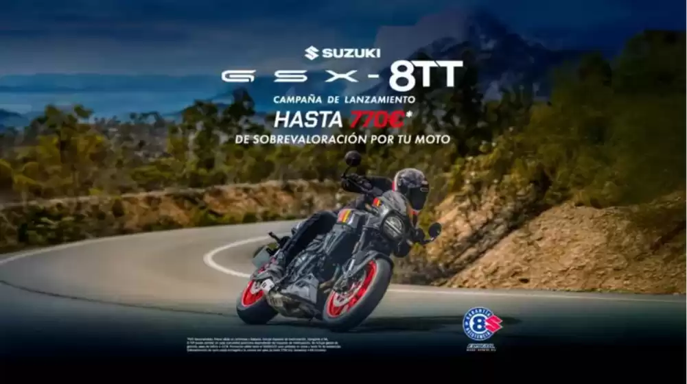 Campaña de lanzamiento para la suzuki gsx-8tt