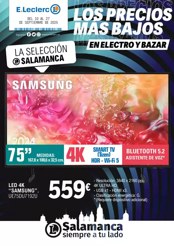 Catálogo E.Leclerc en Escorial | Electro y Bazar | 2025-09-10T00:00:00.000Z - 2025-09-27T00:00:00.000Z
