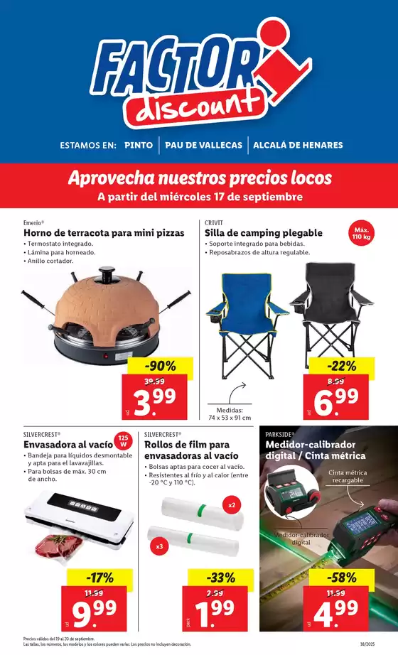 Factori discount - Ofertas válidas del 15/09 al 21/09