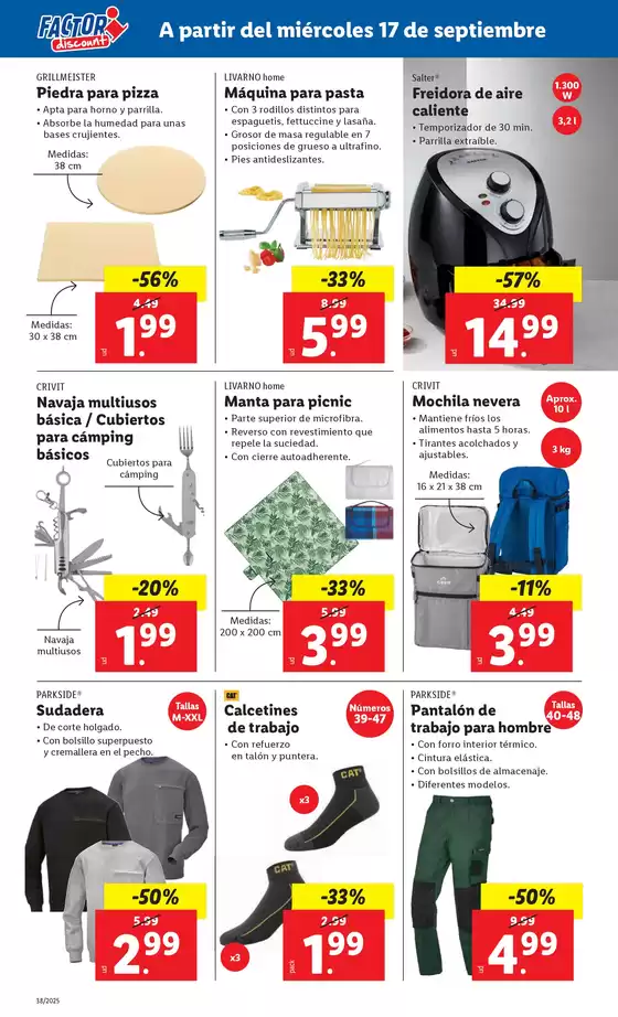 Factori discount - Ofertas válidas del 15/09 al 21/09