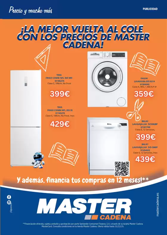 ¡la Mejor Vuelta Al Cole Con Los Precios De Master Cadena! 