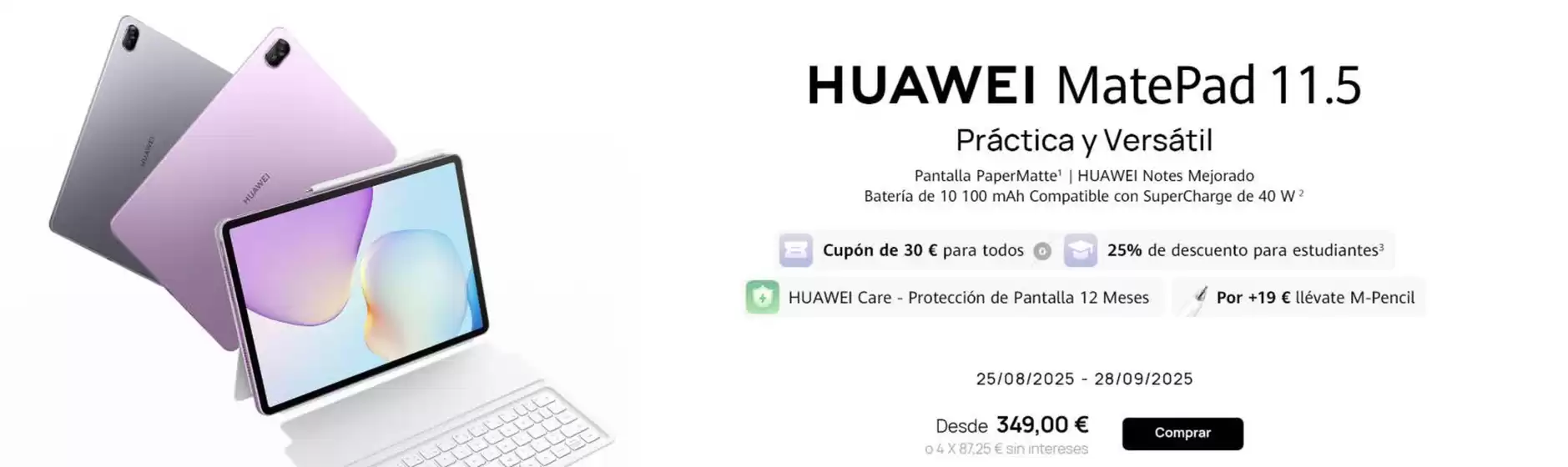 Catálogo Huawei | Promoción  | 2025-09-12T00:00:00.000Z - 2025-09-28T00:00:00.000Z