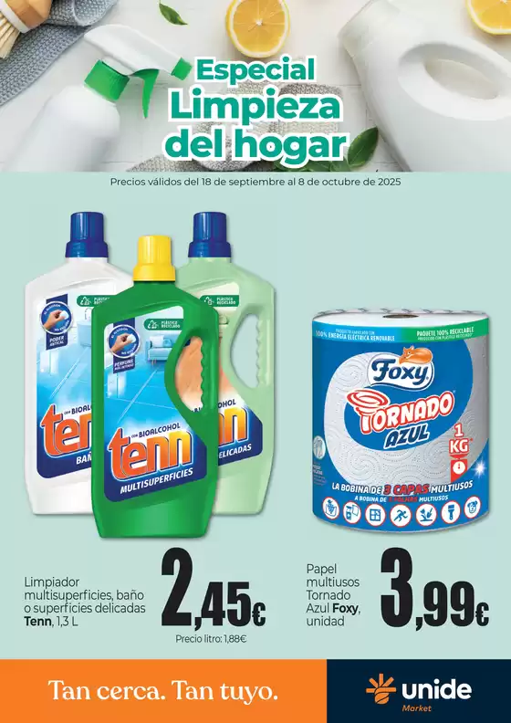 Catálogo Unide Market | Especial Limpieza del hogar | 2025-09-18T00:00:00.000Z - 2025-10-08T00:00:00.000Z