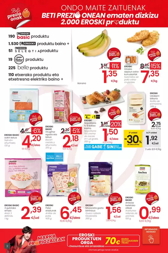 ¡OFERTÓN! Eskaintza handia! 2a alea -70% EROSKI