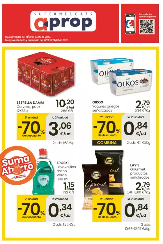 Catálogo Eroski en Palma de Mallorca | Suma Ahorro | 2025-09-18T00:00:00.000Z - 2025-10-01T00:00:00.000Z