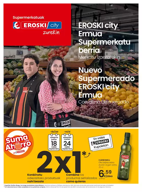 Catálogo Eroski en Ermua | Nuevo supermercado Eroski City Ermua | 2025-09-18T00:00:00.000Z - 2025-09-24T00:00:00.000Z