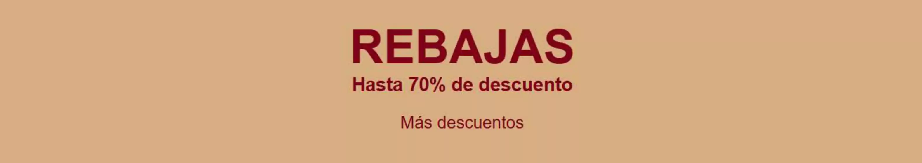 Hasta 70% de descuento