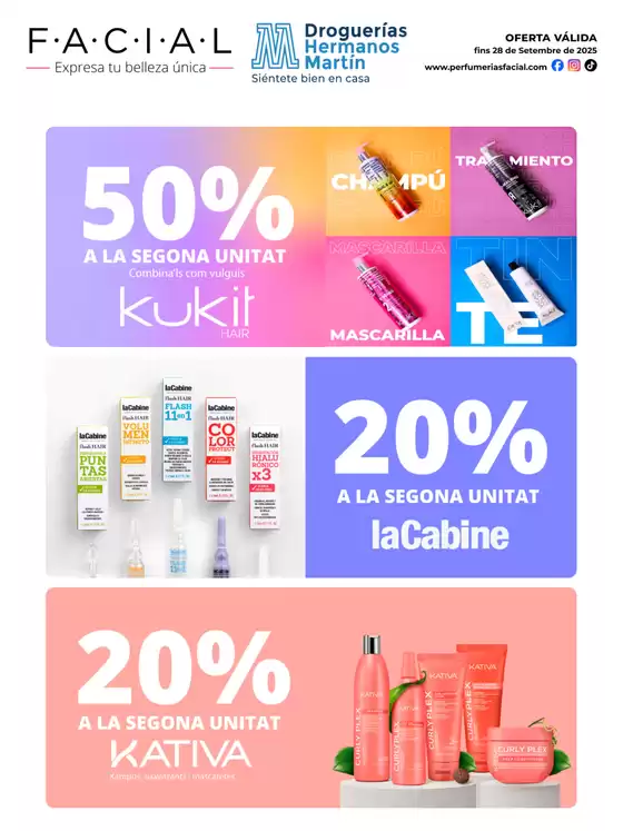 Catálogo Perfumerías Facial en Alicante | Grup Bomari! Promocions Fragàncies, Higiene, Bellesa i més. | 2025-09-15T00:00:00.000Z - 2025-09-28T00:00:00.000Z