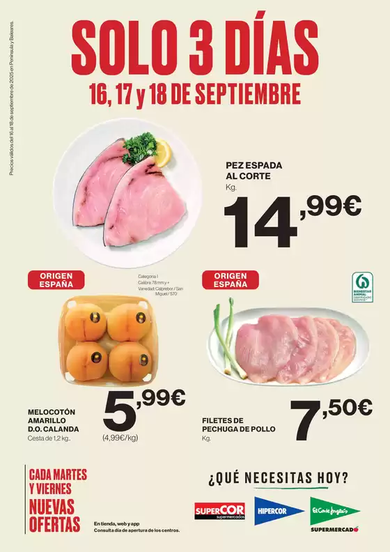 Catálogo Hipercor | ¡Solo 3 días! | 2025-09-16T00:00:00.000Z - 2025-09-18T00:00:00.000Z