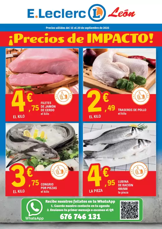 Precios válidos del 15 al 20 de septiembre de 2025