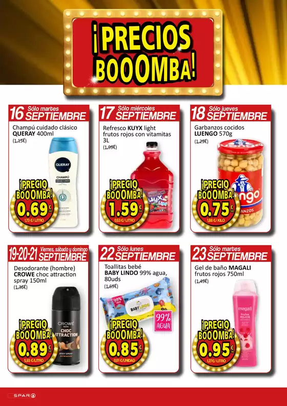 Del 16 al 30 de septiembre