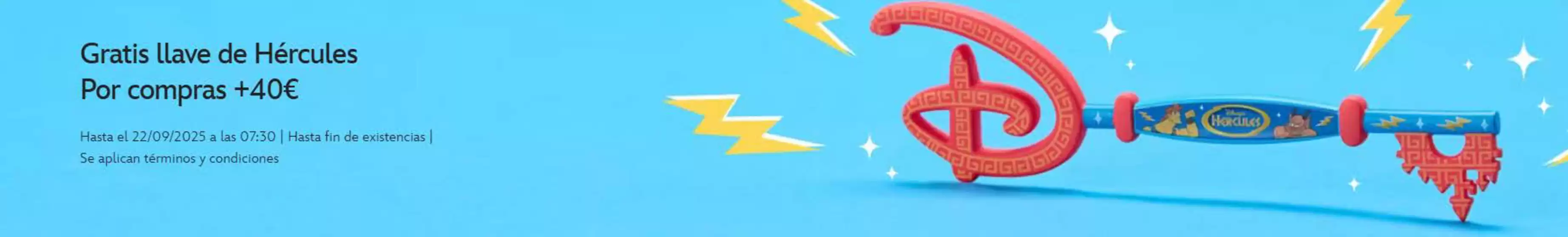 Gratis llave de Hércules por compras +40€