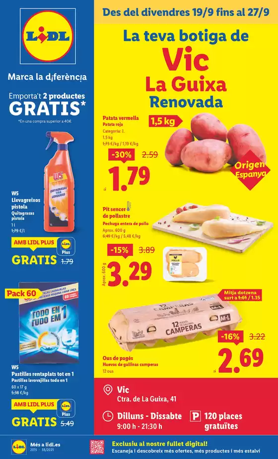 Catálogo Lidl | La teva botiga | 2025-09-19T00:00:00.000Z - 2025-09-27T00:00:00.000Z