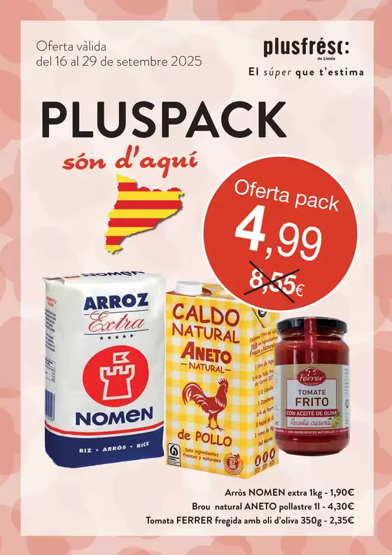 Catálogo Plusfresc en Arbeca | Oferta vàlida del 16 al 29 de setembre 2025 | 2025-09-17T00:00:00.000Z - 2025-09-29T00:00:00.000Z