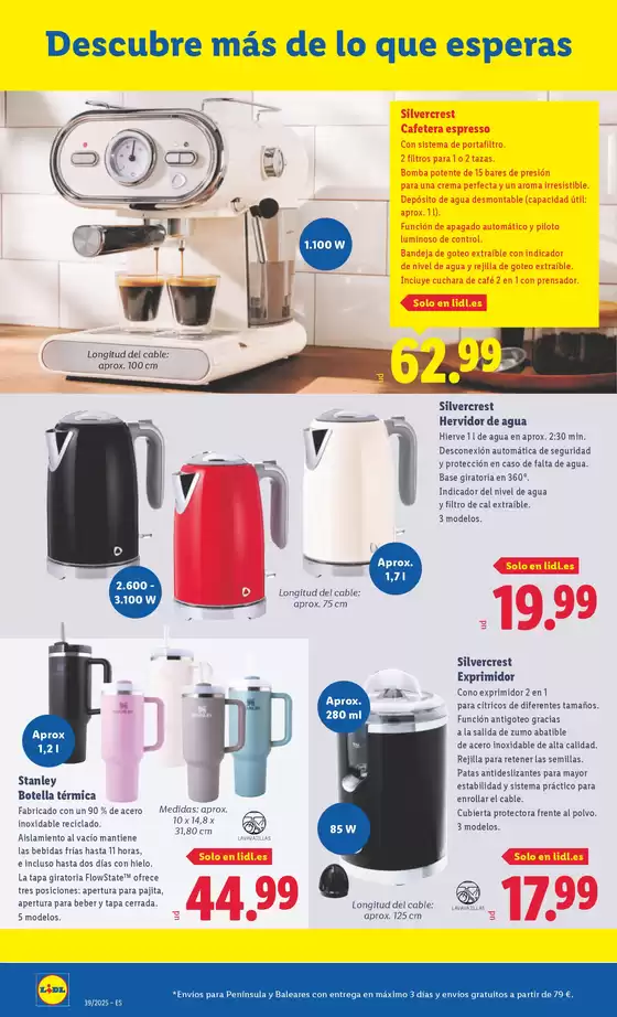¡Bazar Lidl! Ofertas válidas del 22/09 al 28/09