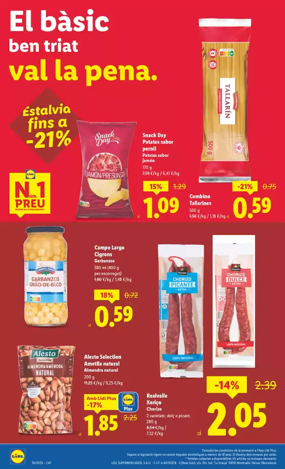№ 1 PRECIO - Ofertas válidas del 22/09 al 28/09