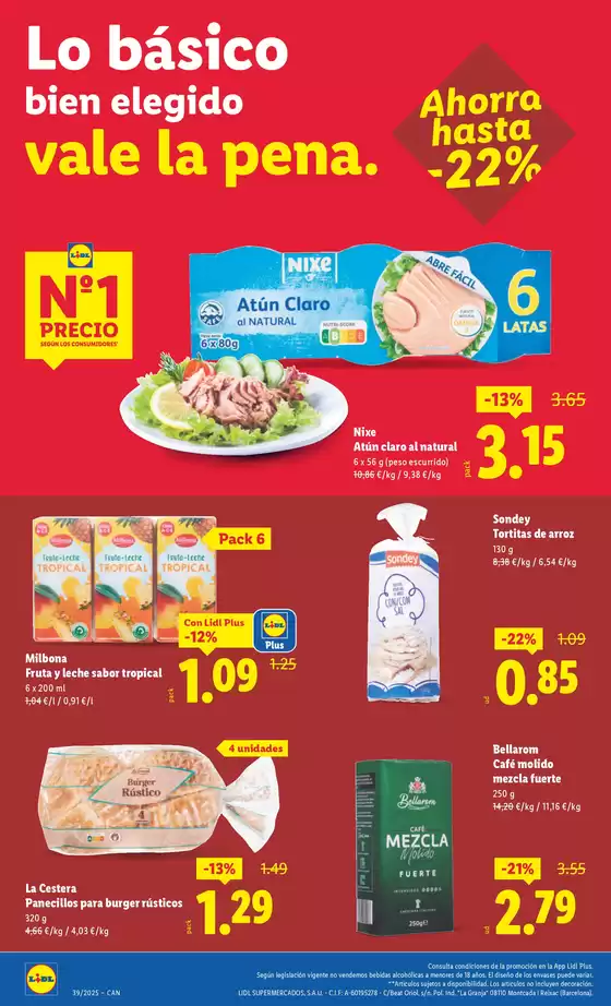 № 1 PRECIO - Ofertas válidas del 22/09 al 28/09
