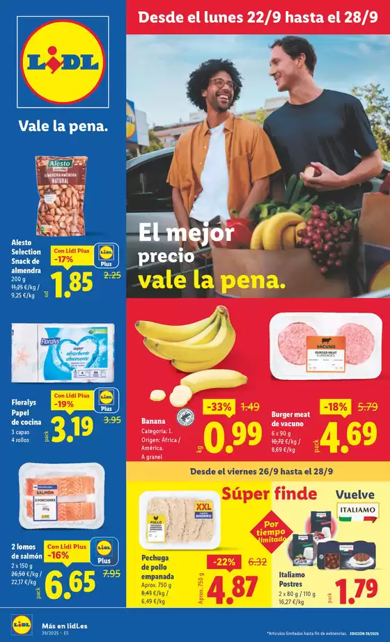 Catálogo Lidl en Oviedo | № 1 PRECIO - Ofertas válidas del 22/09 al 28/09 | 2025-09-22T00:00:00.000Z - 2025-09-28T00:00:00.000Z