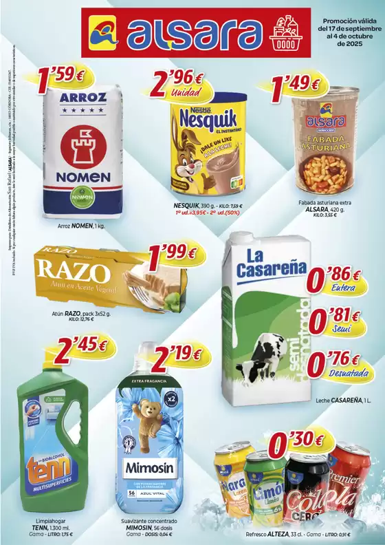 Promoción válido del 17 de septiembre al 4 de octubre de 2025