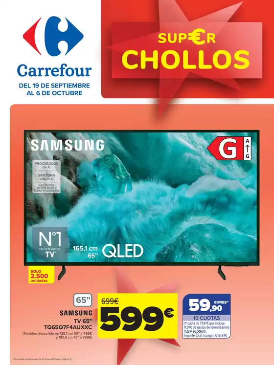Catálogo Carrefour en Vícar | CHOLLOS | 2025-09-19T00:00:00.000Z - 2025-10-06T00:00:00.000Z