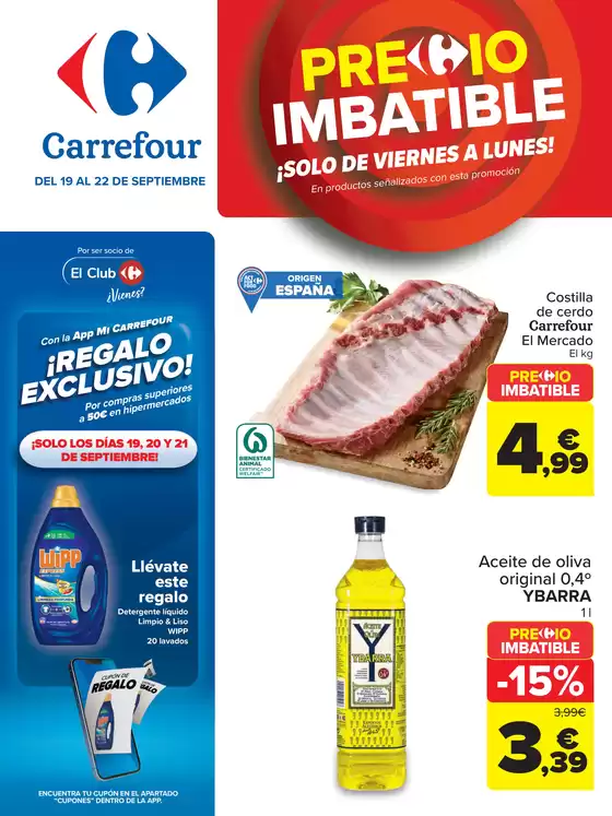 Catálogo Carrefour | PRECIO IMBATIBLE  | 2025-09-19T00:00:00.000Z - 2025-09-21T00:00:00.000Z