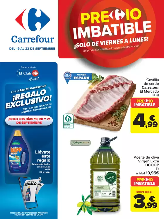 Catálogo Carrefour en Vícar | PRECIO IMBATIBLE  | 2025-09-19T00:00:00.000Z - 2025-09-21T00:00:00.000Z