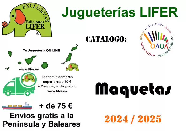 Catálogo Jugueterías Lifer en La Orotava | Maquetas | 2025-09-18T00:00:00.000Z - 2025-12-31T00:00:00.000Z