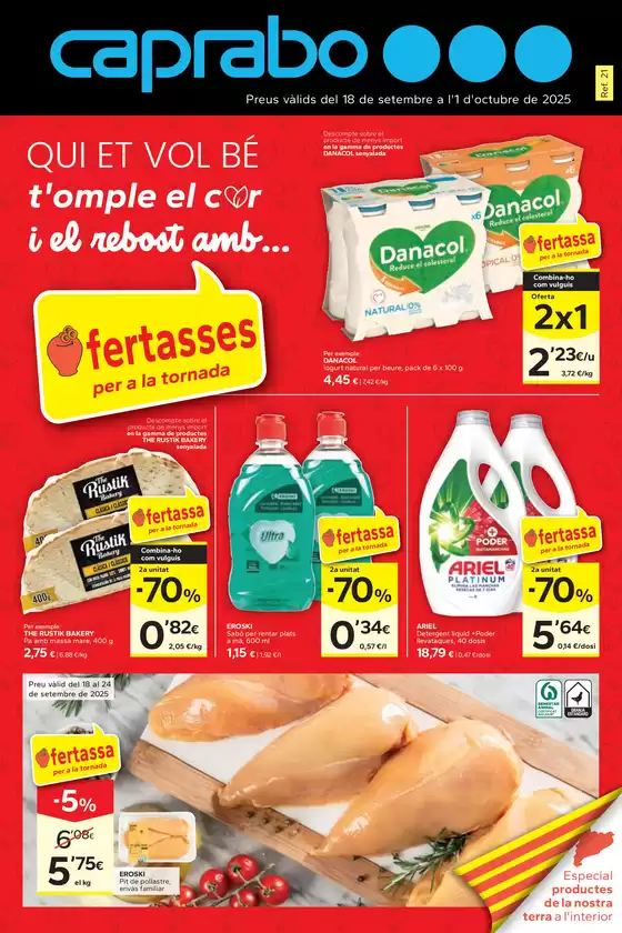 Ofertasses per a la tornada