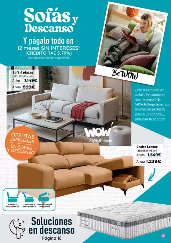 Sofás y Descanso