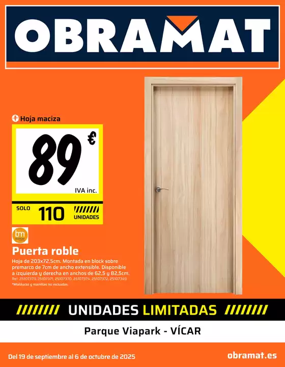 Del 19 de septiembre al 6 de octubre de 2025