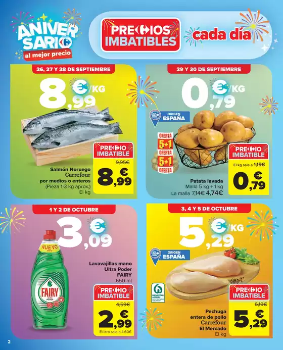 Del 25 de septiembre al 13 de octubre
