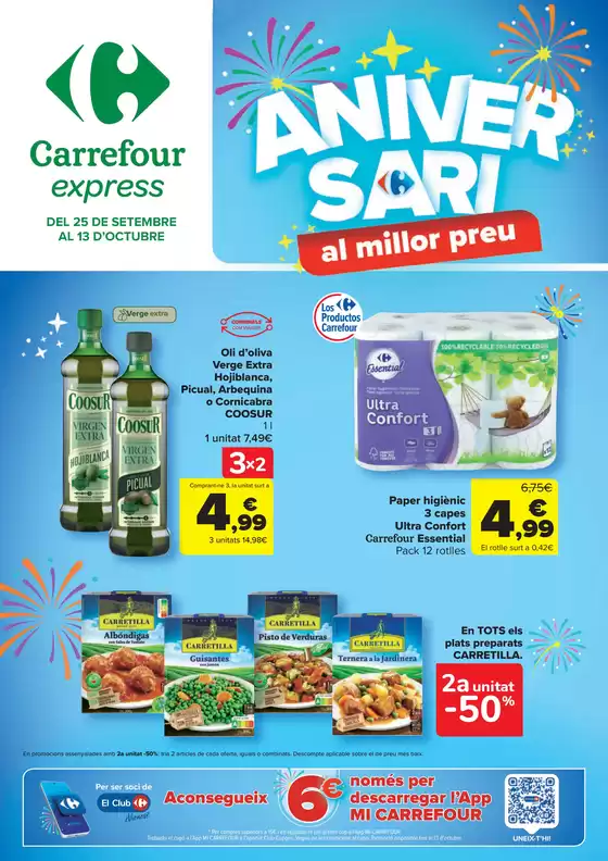 Del 25 de setembre al 13 d’octubre