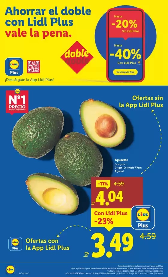 № 1 PRECIO - Ofertas válidas del 29/09 al 05/10