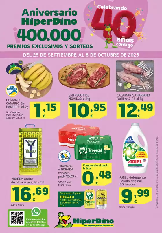 Ofertas desde el 25 de septiembre