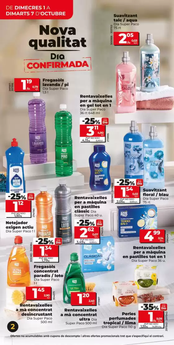 Nova Qualitat Dia del 01/10 al 07/10
