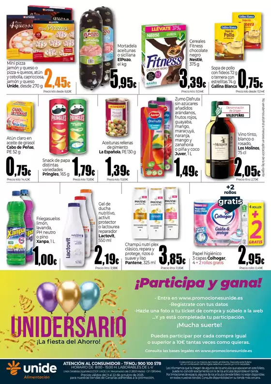 ¡La fiesta del ahorro! UNIDE Alimentación Canarias