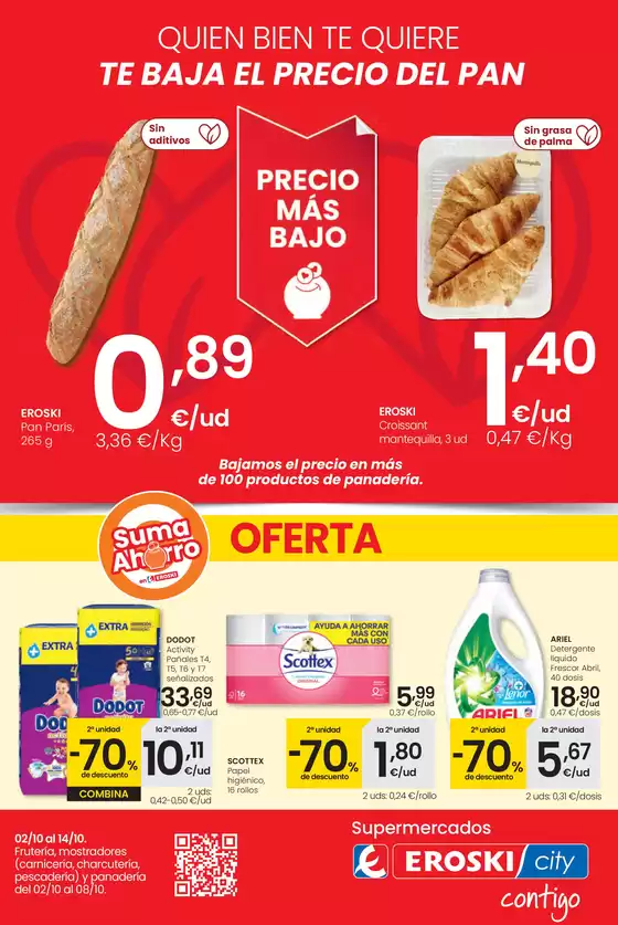 Catálogo Eroski en Inca | Precio más bajo | 2025-10-02T00:00:00.000Z - 2025-10-14T00:00:00.000Z
