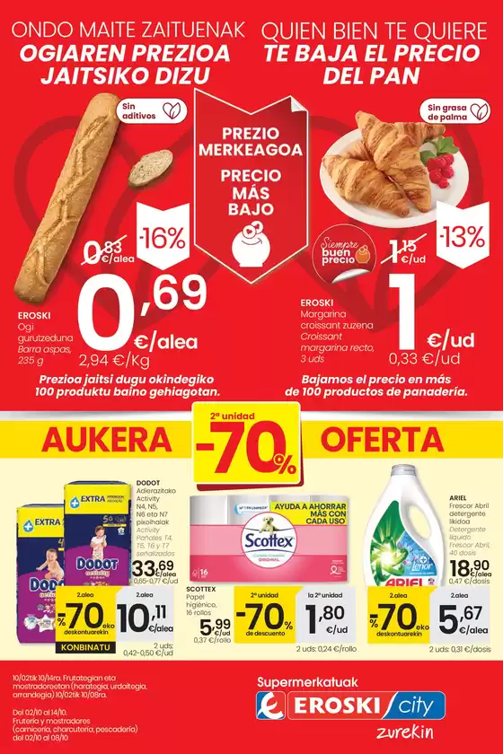 Catálogo Eroski en Tafalla | Prezio Merkeagoa EROSKI CITY | 2025-10-02T00:00:00.000Z - 2025-10-14T00:00:00.000Z