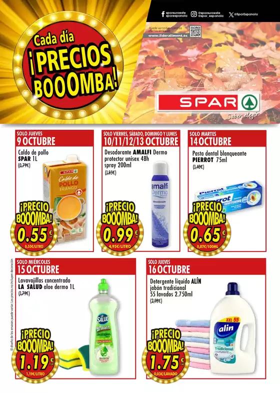 SPAR bombazos 9 -16 octubre