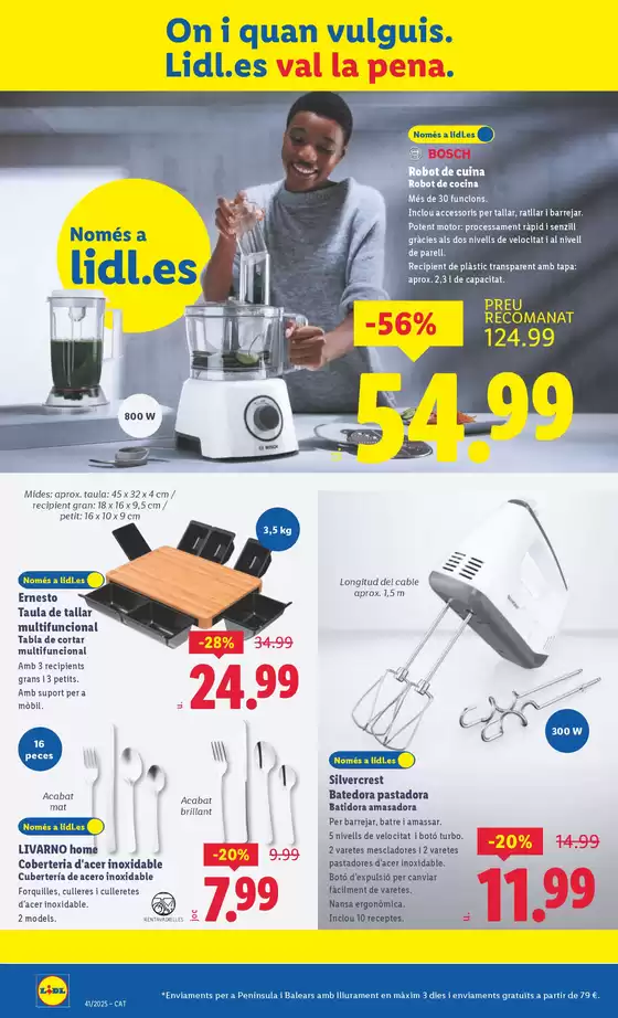 ¡Bazar Lidl! Ofertas válidas del 06/10 al 12/10