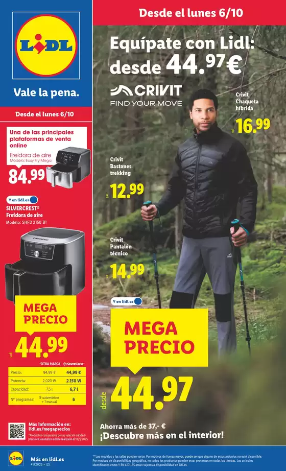 ¡Bazar Lidl! Ofertas válidas del 06/10 al 12/10