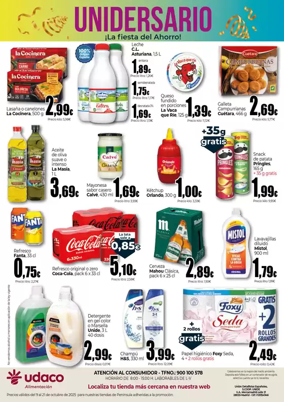 ¡La fiesta de ahorro! Udaco