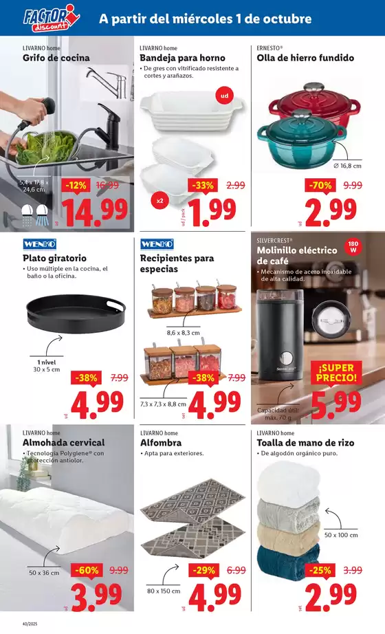 Factori discount - Ofertas válidas del 01/10 al 06/10
