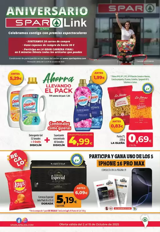 Oferta välida del 2 al 15 de Octubre de 2025