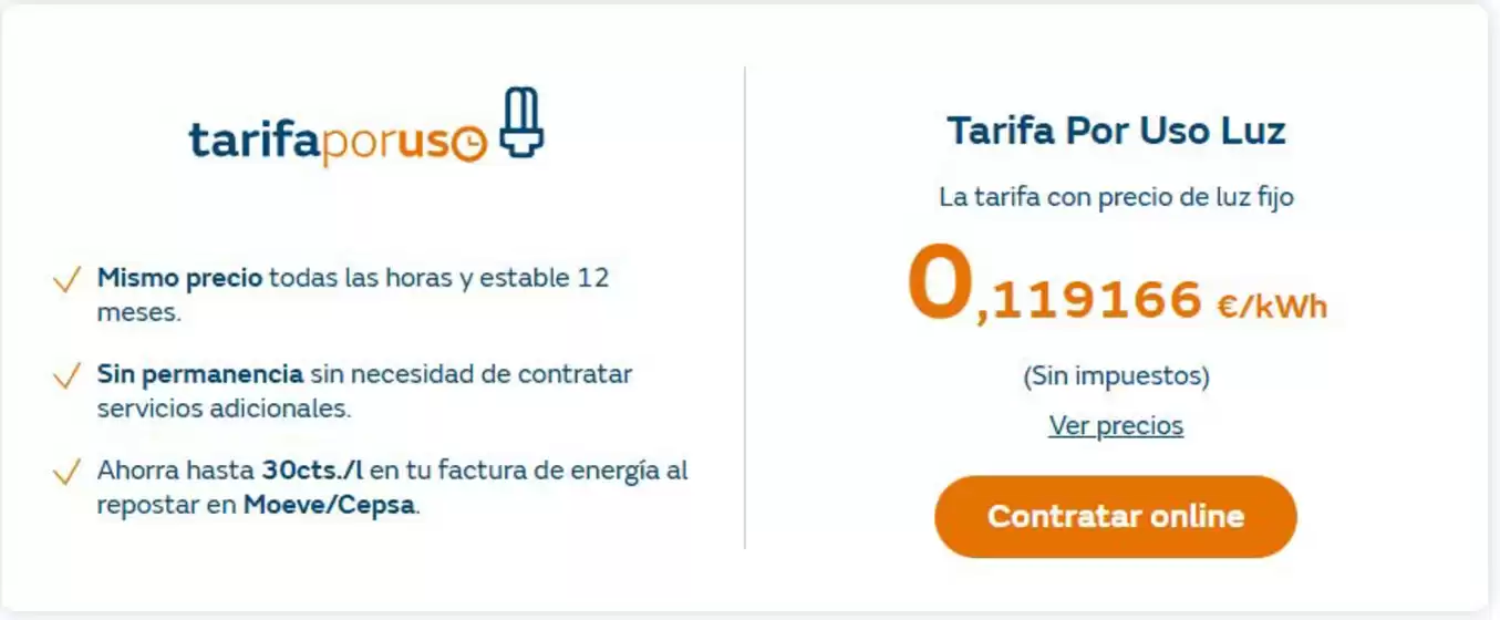 Elige la tarifa de luz que mejor se adapta a ti